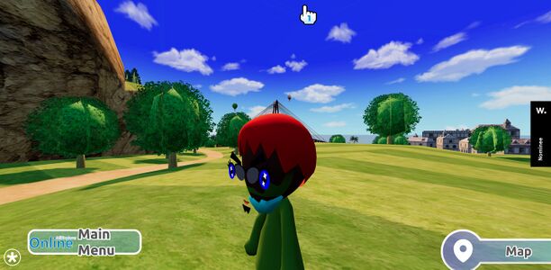 A Mii standing in Wuhu Island