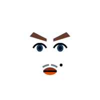 Mask texture of the face