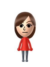 A mii character.